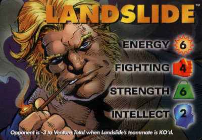 Landslide 4-Grid Character Card
